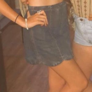 Altard state scalloped Jean skirt, good condition, size small